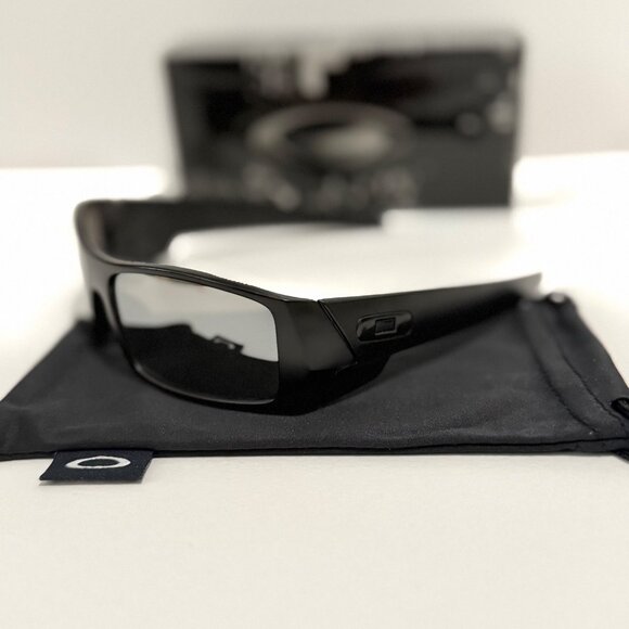Oakley GASCAN Black Matte Frame OO9014 Chrome Iridium Lenses - Picture 6 of 7